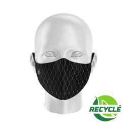 Fabric Mask SILA SCALE BLACK - Ergo Shape - Filtration 1 - UNS1