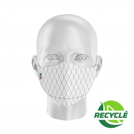 Fabric Mask SILA SCALE WHITE - Ergo Shape - Filtration 1 - UNS1