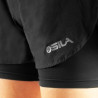 RUNNING  SHORT 2 IN 1 SILA PRIME WOMEN - BLACK