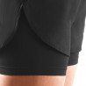 RUNNING  SHORT 2 IN 1 SILA PRIME WOMEN - BLACK