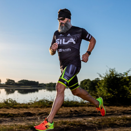 JERSEY MAN RUNNING PRO ULTRALIGHT - SILA TEAM BLACK- Ss