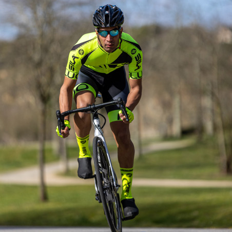 CUISSARD CYCLISME SILA FLUO STYLE 3 Plus – JAUNE