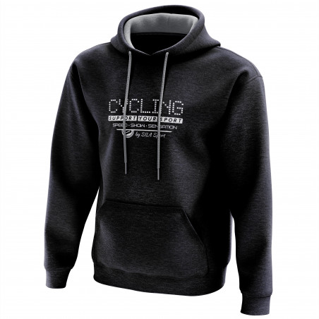 HOODIE SILA CYCLING SUPPORT NIGHT BLUE - WOMEN