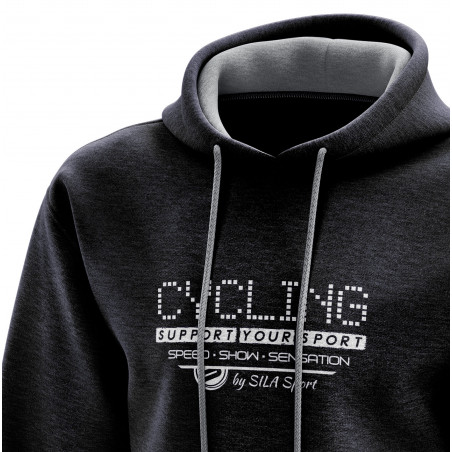 HOODIE SILA CYCLING SUPPORT NIGHT BLUE - WOMEN