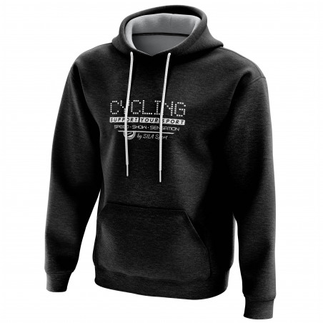 HOODIE SILA CYCLING SUPPORT BLACK