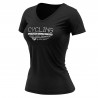 T-SHIRT SILA CYCLING SUPPORT BLACK - WOMEN