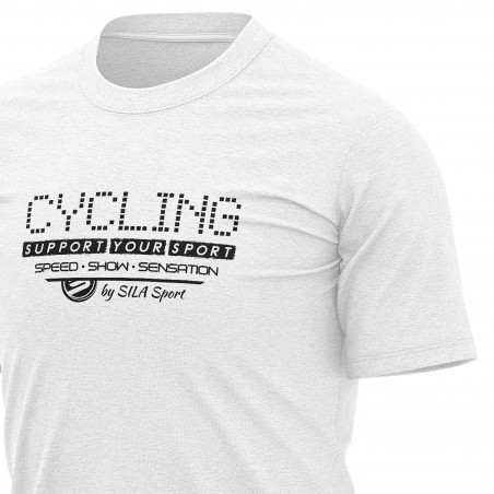 T-SHIRT SILA CYCLING SUPPORT BLANC