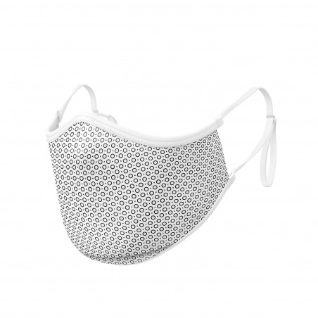 Fabric Mask SILA CIRCLE WHITE ADJUSTABLE - Ergo Shape - Filtration 1 - UNS1