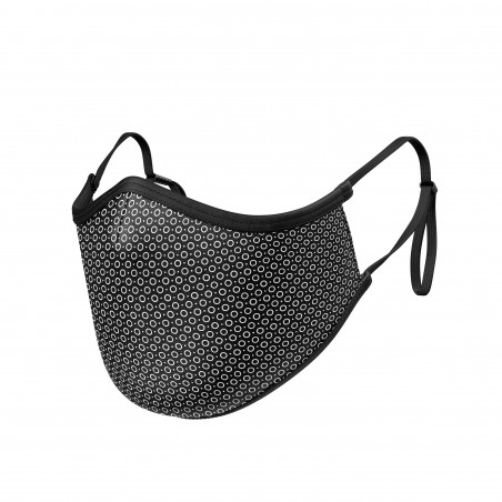 Fabric Mask SILA CIRCLE BLACK ADJUSTABLE - Ergo Shape - Filtration 1 - UNS1