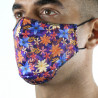 Masque tissu SILA BLOSSOM MULTICOLORS - Forme Ergo - Filtration 1 - UNS1