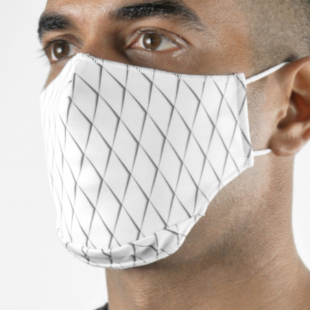 Fabric Mask SILA SCALE WHITE - Ergo Shape - Filtration 1 - UNS1