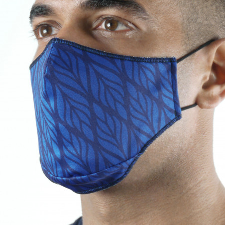 Fabric Mask SILA BUNCH BLUE NAVY - Ergo Shape - Filtration 1 - UNS1