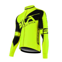 JERSEY/JACKET MID SEASON SILA FLUO STYLE 3 GREEN-long sleeves