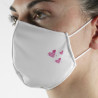 Fabric Mask SILA HEART WHITE - Shell Shape - Filtration 1 - UNS1