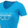 T-SHIRT SILA TRIATHLON SUPPORT CYAN - FEMME