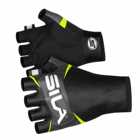 GANTS COURTS SILA TEAM - JAUNE FLUO