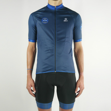 MAILLOT SILA GRAVEL STYLE - BLEU - Manches courtes