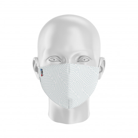 Fabric Mask SILA HEXA WHITE - Shell Shape - Filtration 1 - UNS1