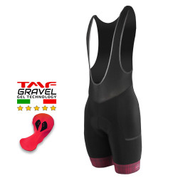 CYCLING BIB SHORT SILA GRAVEL STYLE - RED