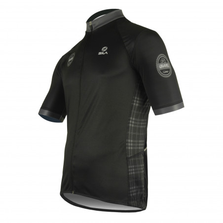 MAILLOT SILA GRAVEL STYLE - GRIS - Manches courtes