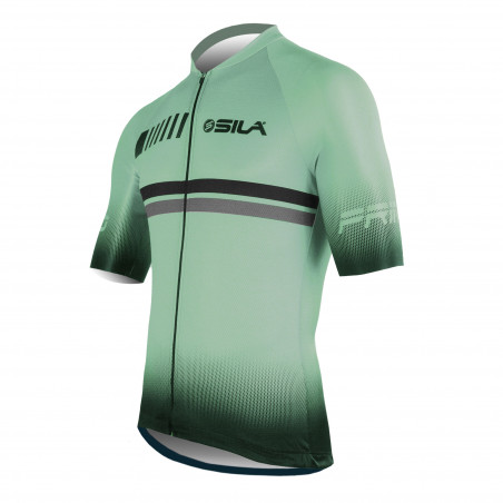 MAILLOT SILA PASTEL STYLE - VERT - Manches courtes