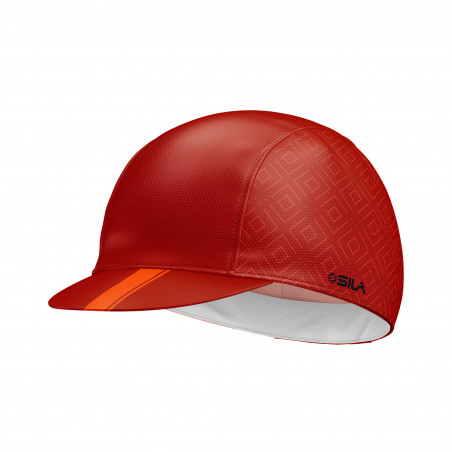 CASQUETTE CYCLISTE SILA CLASSY STYLE - ROUGE