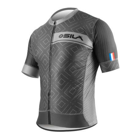 MAILLOT SILA CLASSY STYLE - GRIS - Manches courtes