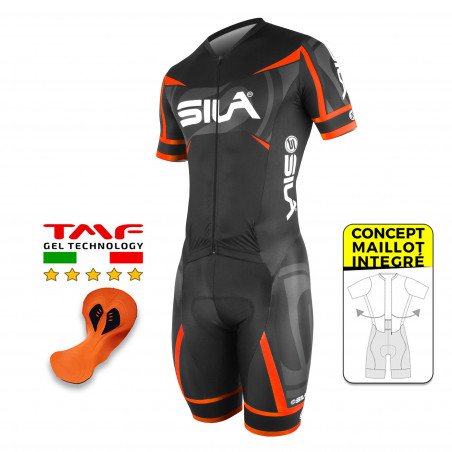 CYCLING SKINSUIT - SILA PRO R-GIRO - RED - Ss