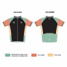 MAILLOT SILA GRAVEL STYLE - GRENAT - Manches courtes