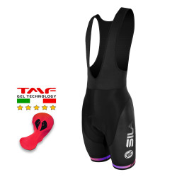 CYCLING BIB SHORT SILA PULSE STYLE - PURPLE MAGIC