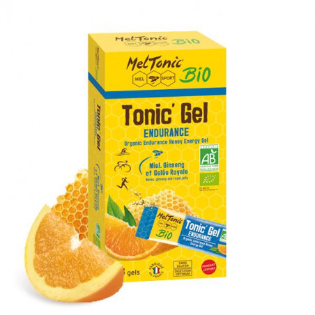 Box of 8 MELTONIC Endurance energy gel - Honey, ginseng & royal jelly