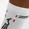 CHAUSSETTES TRAIL RACING SILA - Mi-hautes BLANC / NOIR