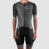 CYCLING SKINSUIT SILA CLASSY STYLE GREY - Short sleeves