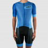 CYCLING SKINSUIT SILA CLASSY STYLE BLUE - Short sleeves