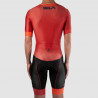 CYCLING SKINSUIT SILA CLASSY STYLE RED - Short sleeves