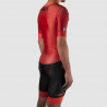 CYCLING SKINSUIT SILA CLASSY STYLE RED - Short sleeves
