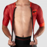 CYCLING SKINSUIT SILA CLASSY STYLE RED - Short sleeves