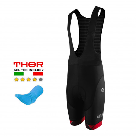 CYCLING BIB SHORT SILASPORT MOZAIK STYLE RED