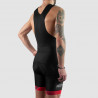 CYCLING BIB SHORT SILASPORT MOZAIK STYLE RED