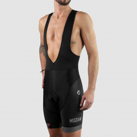 CYCLING BIB SHORT SILASPORT MOZAIK STYLE GREY