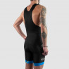 CYCLING BIB SHORT SILASPORT MOZAIK STYLE BLUE