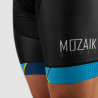 CUISSARD CYCLISME SILASPORT MOZAIK STYLE BLEU