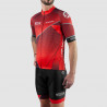 MAILLOT SILASPORT MOZAIK STYLE ROUGE MC