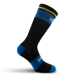 CHAUSSETTES CYCLISME SILASPORT MOZAIK STYLE BLEU - MI-HAUTES