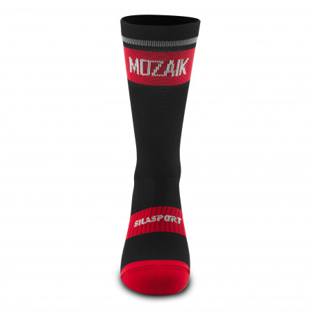 CYCLING MEDIUM HEIGHT SOCKS SILASPORT MOZAIK STYLE RED