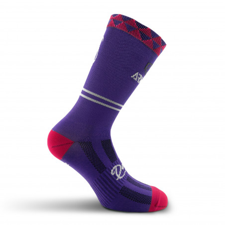 CHAUSSETTES CYCLISME ARMOS DANA VIOLET - MI-HAUTES