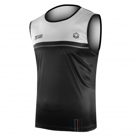 RUNNING SLEEVELESS JERSEY MEN ARMOS TALISMAN GREY