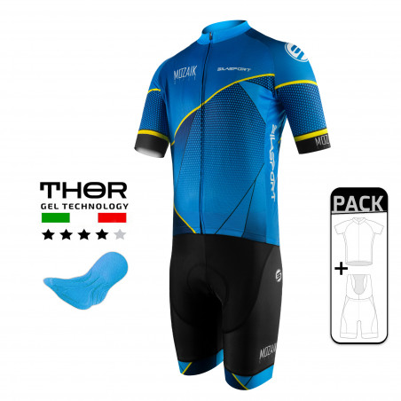 CYCLING SUMMER PACK SILASPORT BLUE MOZAIK STYLE
