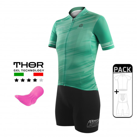 PACK ÉTÉ CYCLISME LADY SLIMLIGHT ARMOS AYA - VERT