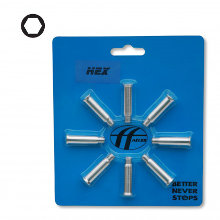 AXES Hexagonaux DOUBLE FF (8 pcs)